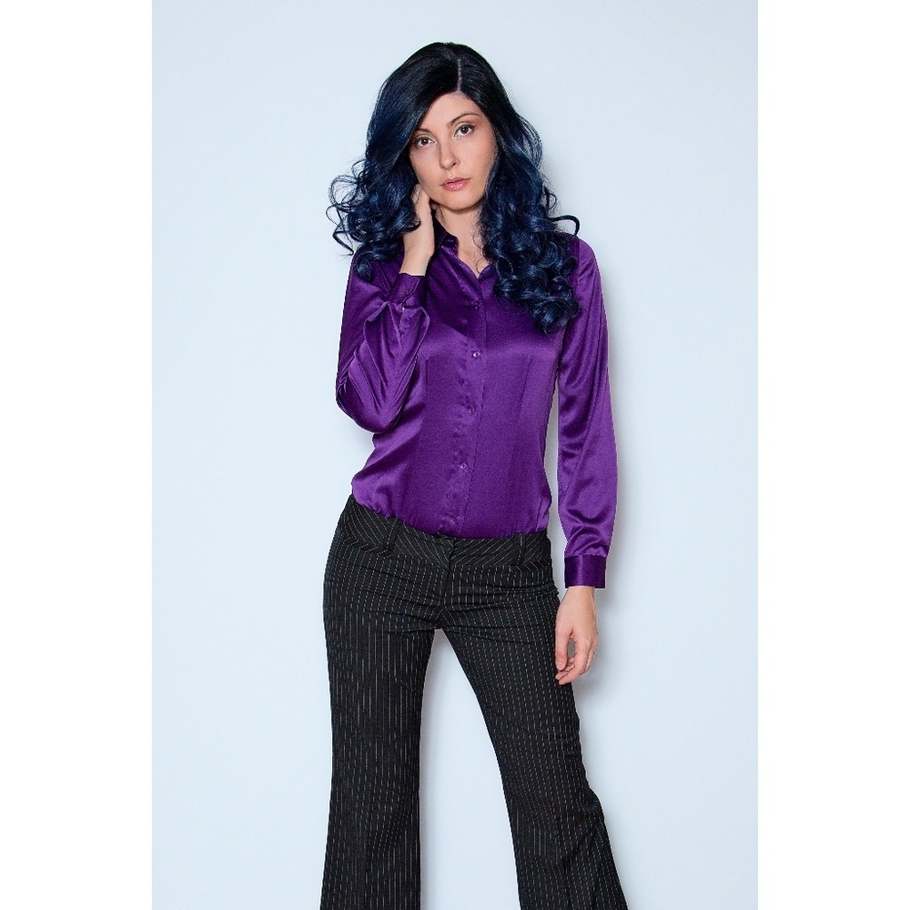 MI VICTORIA’S SECRET Purple Shirt Bodysuit sz S=4